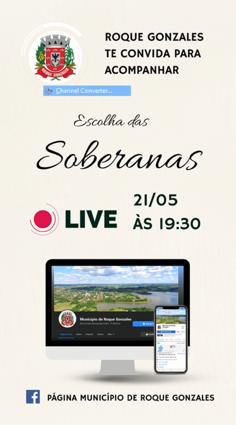 A ESCOLHA DAS SOBERANAS DO MUNICÍPIO SERÁ NESTA SEXTA-FEIRA COM TRANSMISSÃO ON-LINE